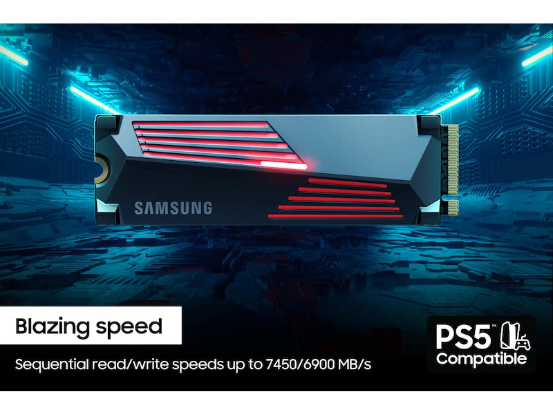 SAMSUNG 990 PRO 4TB NVME M.2 SSD W/HEATSINK