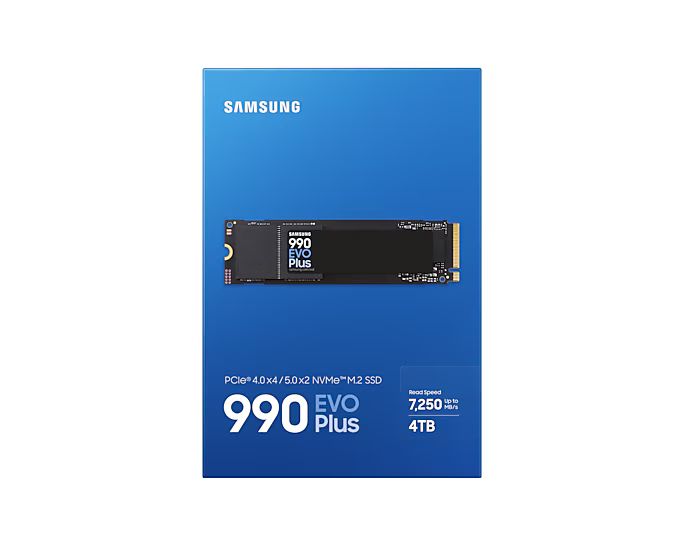 SAMSUNG 990 EVO PLUS 4TB M.2 PCIE4X4 SSD