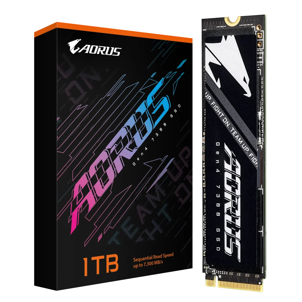 GIGABYTE AORUS Gen4 7300 SSD 1TB (w/o heat spreader)