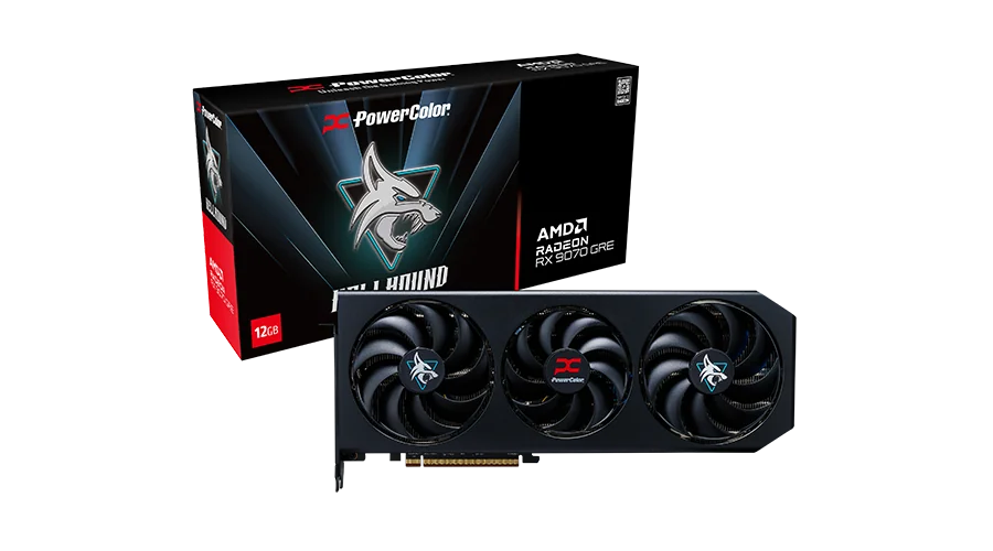 POWERCOLOR RX9070GRE HELLHOUND 12GB GDDR6