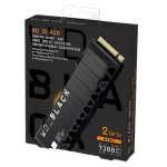 WESTERN DIGITAL BLACK SN850X NVME SSD M.2 2TB W/HEAT SINK 縮圖 1