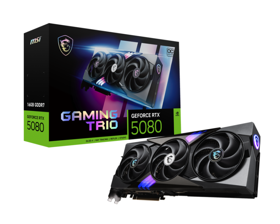 MSI RTX5080 GAMING TRIO OC 16GB GDDR7