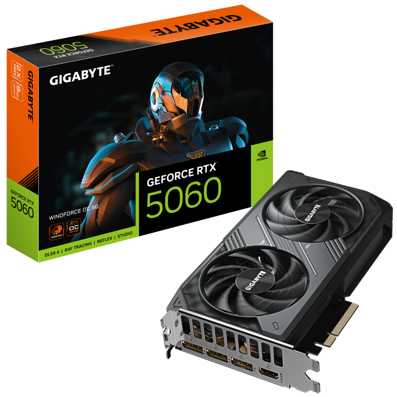 GIGABYTE RTX5060 WINDFORCE 2X 8GB GDDR7