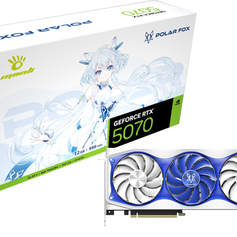 MANLI RTX5070 12GB GDDR7 POLAR FOX X3