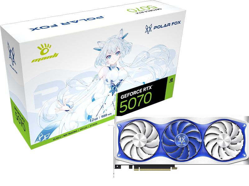 MANLI RTX5070 12GB GDDR7 POLAR FOX X3