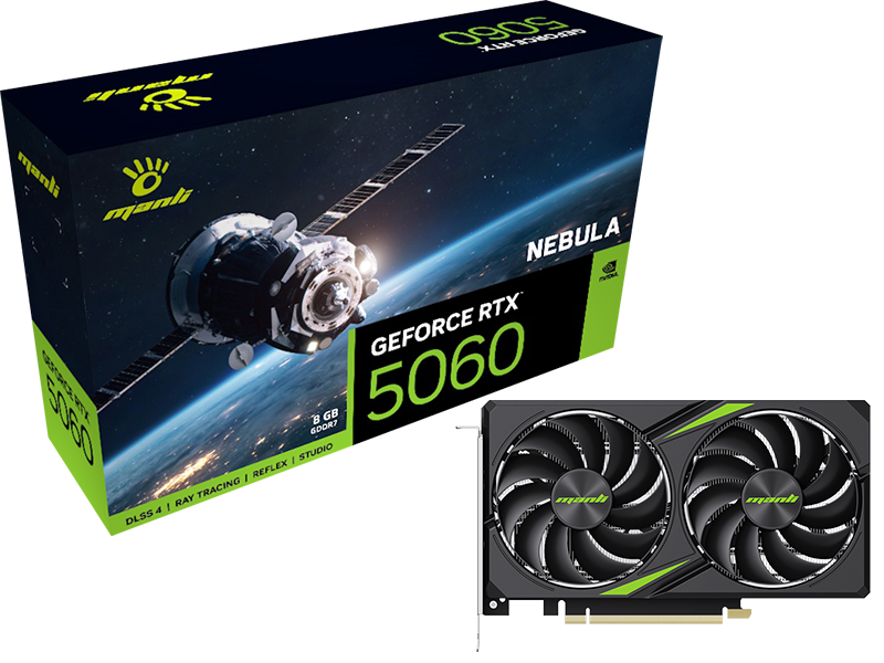 MANLI RTX5060 8GB GDDR7 NEBULA X2