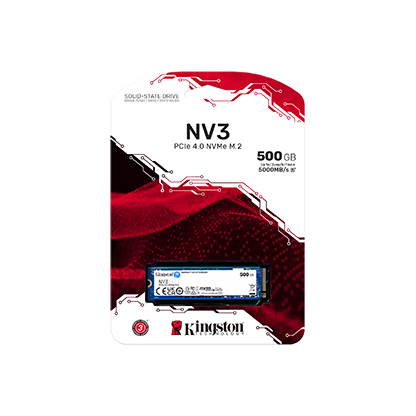 KINGSTON 500G NV3 M.2 2280 PCIE4.0 NVME SSD